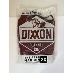 Dixxon The Brad Maroon Shorts Men’s Athletic Lined Hybrid Swim Gym 2X